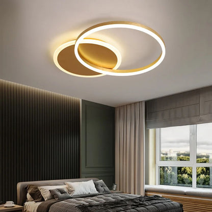 LED LED Lud, 2 кръга, 36W, студена/гореща/неутрална светлина, златист
