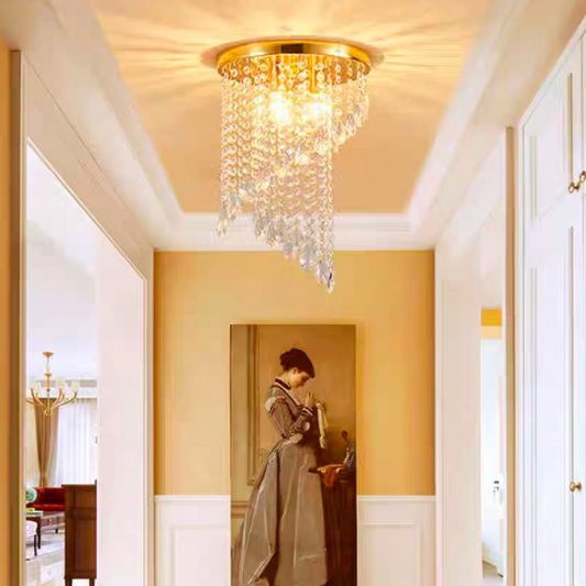 Crystal Ottavio Chandelier, диаметър 25 см, 2*E14, метал, злато