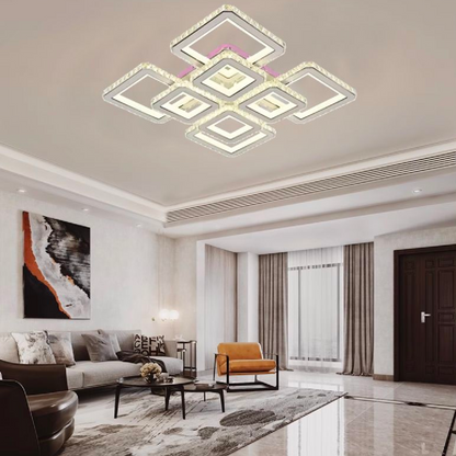 LED полилей с дистанционно управление и Leila Crystal 237W, 8 квадрат
