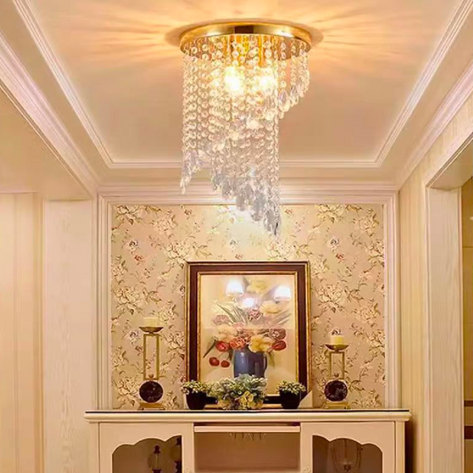 Crystal Ottavio Chandelier, диаметър 25 см, 2*E14, метал, злато