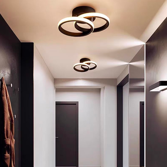 LED LED Elio Celio, 16W, 2 кръга, студена/гореща/неутрална светлина, черно