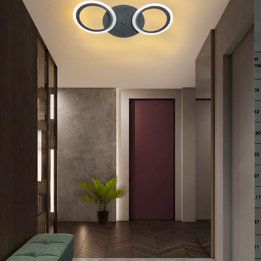 LED LED MARA, 19W, 2 кръга, неутрална светлина, черно