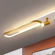 LED полилей с регулируем проектор на Fisso Camilla, 69W, студена/гореща/неутрална светлина, лъскаво злато