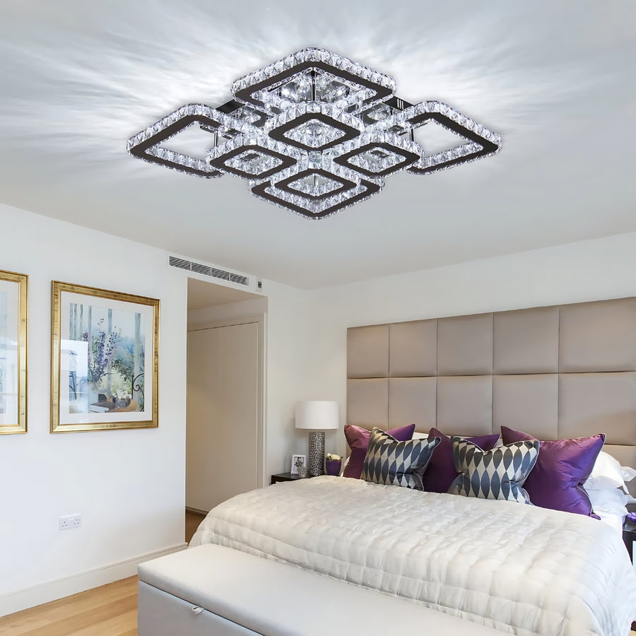 LED LED Quadria Supremo, 5x елементи, RGB 198W, Premium & неръждаема, гореща/студена/неутрална светлина