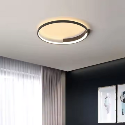 LED полилей с дистанционно управление letizia 33w, кръгла, студена/гореща/неутрална светлина, нестабилна, черна