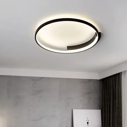 LED полилей с дистанционно управление letizia 33w, кръгла, студена/гореща/неутрална светлина, нестабилна, черна