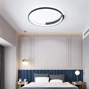 LED полилей с дистанционно управление letizia 33w, кръгла, студена/гореща/неутрална светлина, нестабилна, черна