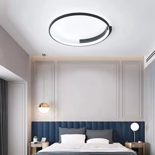 LED полилей с дистанционно управление на letizia, 33W, 1 кръг, студена/гореща/неутрална светлина, нестабилна, черна