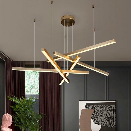 LED LED Ginevra с дистанционно управление, 31W, студена/гореща/неутрална светлина, златист