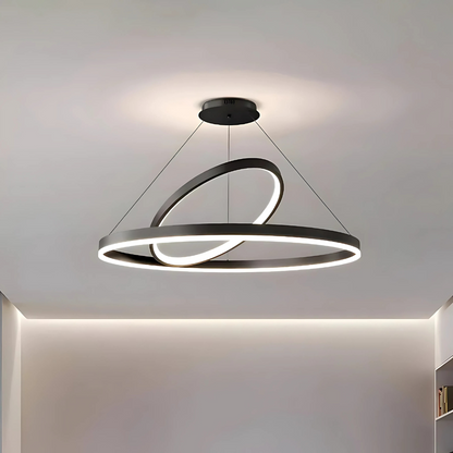 LED полилей с дистанционно управление на Amelia, 4000k, 31W, 30x49,9 см, черна, регулируема височина