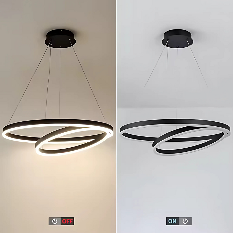 LED полилей с дистанционно управление на Amelia, 4000k, 31W, 30x49,9 см, черна, регулируема височина