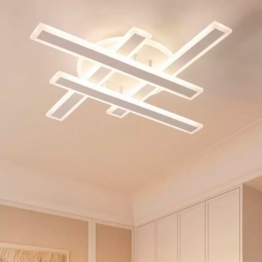 LED полилей с дистанционно управление на Шон, линеен, 85W, студена/гореща/неутрална светлина, нестабилна, бяла