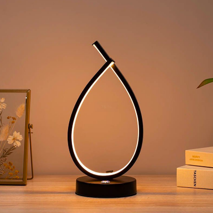 LED LAMP GENESIS, 10W, студена/гореща/неутрална светлина, метална и акрилна, черна