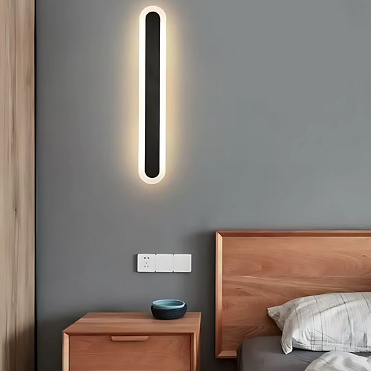 Външна LED стенна лампа SUHA, дължина 30 см, 4W, IP65, метална, линейна, черна външна стенна лампа Заглавие по подразбиране Alessandro Design