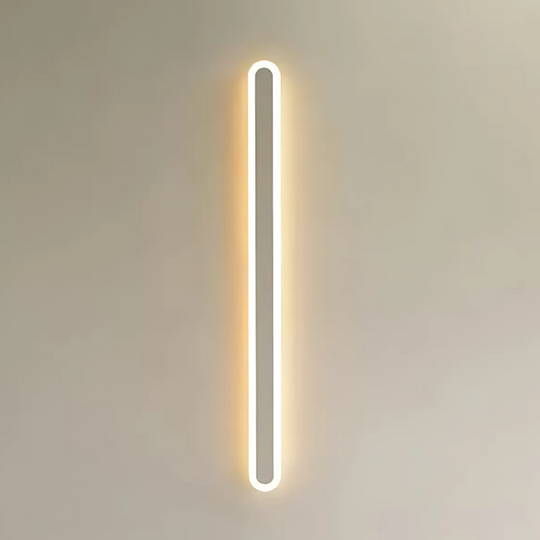 SUHA Външна LED стенна лампа, дължина 60 см, 8 W, IP65, метална, линейна, бяла външна стенна лампа Заглавие по подразбиране Alessandro Design