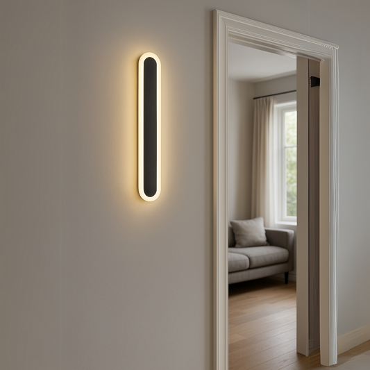 Нанесете външен LED Tian, ​​черно