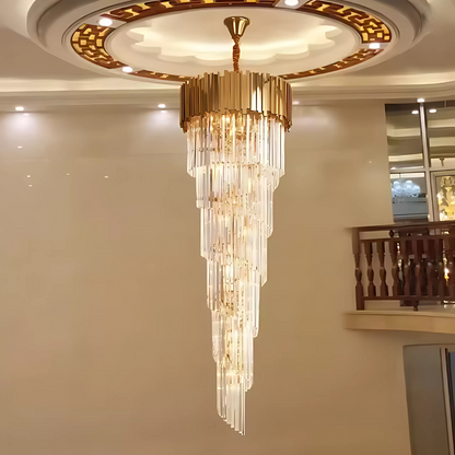 Кристален полилей Blois Ascendere E14, диаметър 60 см, злато, регулируема височина