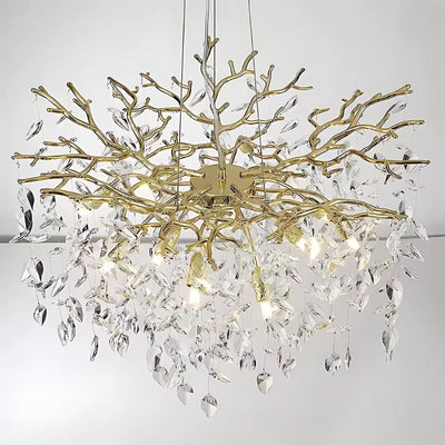 Crystal Chandelier Waltz Rhapsody, 5x G9, злато, 45 см, регулируема височина