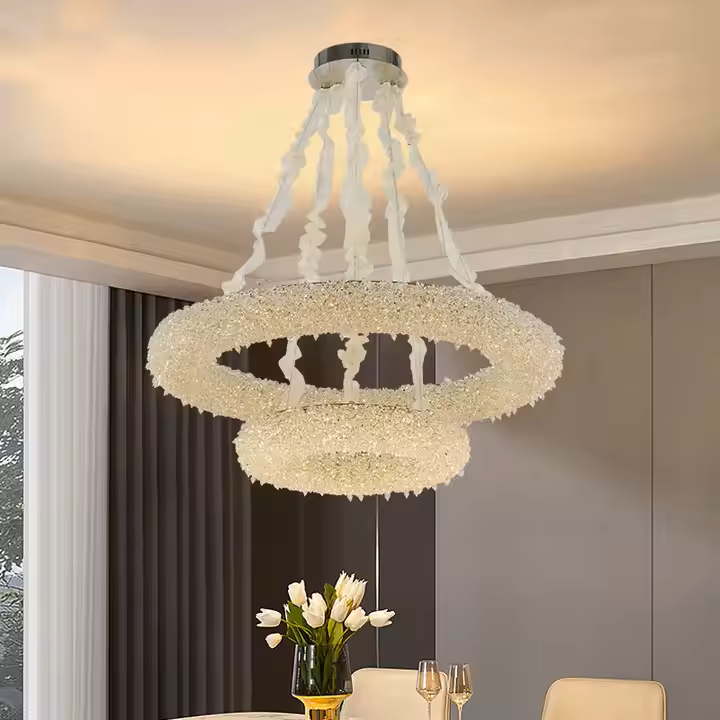 Кристален полилей, Hohenzollern Imperio, 80W, диаметър 71 см, студ/гореща/неутрална светлина, злато, регулируема височина