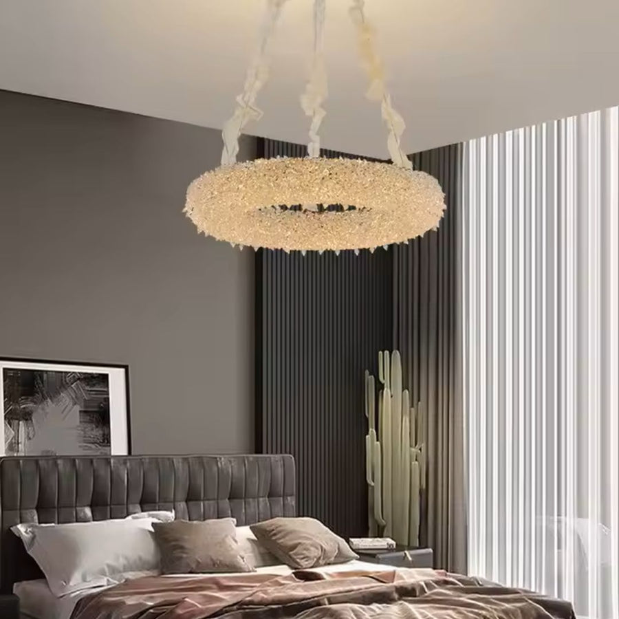 Chandilier Crystal Hohenzollern Magno, 33W, гореща/студена/неутрална светлина, диаметър 66 см, злато, регулируема височина