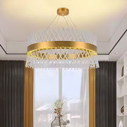 Crystal Chandelier Alhambra Magno, LED, 110W, диаметър 60 см, гореща/студена/неутрална светлина, нестабилна, регулируема височина, злато