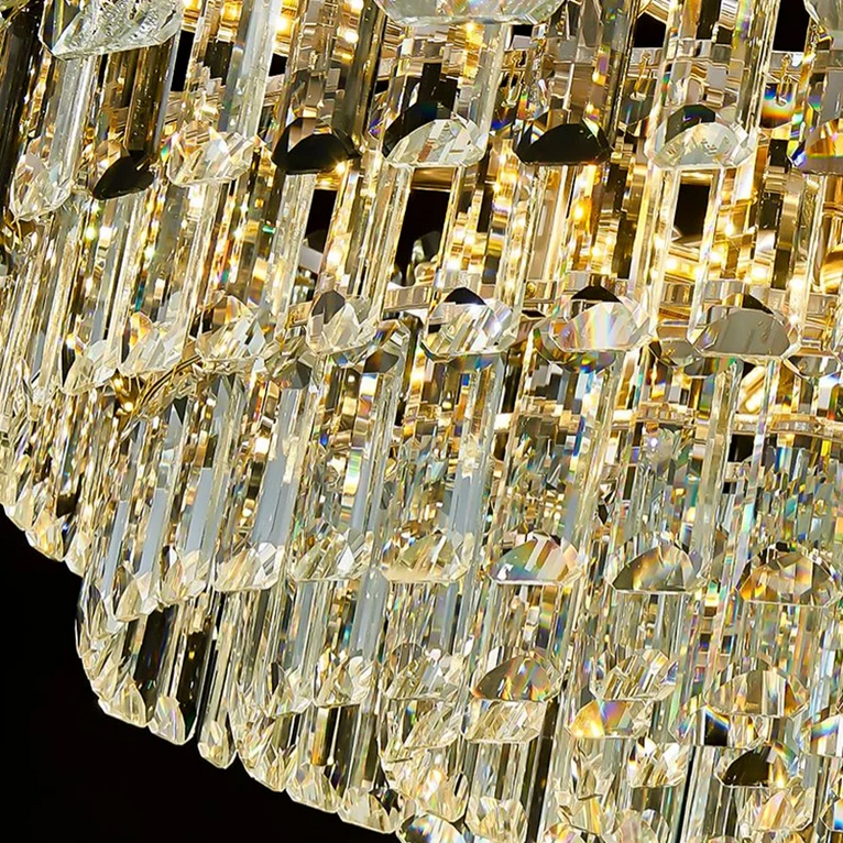 Chandilier Crystal Fontainebleau Supremo, 15x E14, диаметър 75 cm, злато, регулируема височина