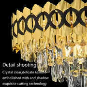 CHANDELIER CRYSTAL PIERREFONDS ELEGANZA 8X E14, 49 cm, злато, регулируема височина