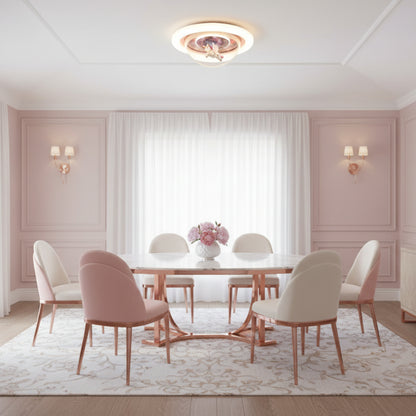 LED полилей UNICORN, 104W, 50 см, Студена/Топла/Неутрална светлина, Розов