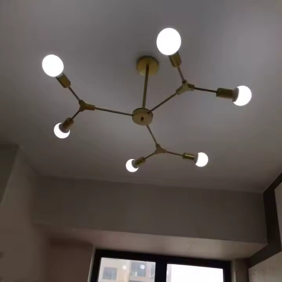 Architek Hexa Lust, 6 x E27, черен, метален