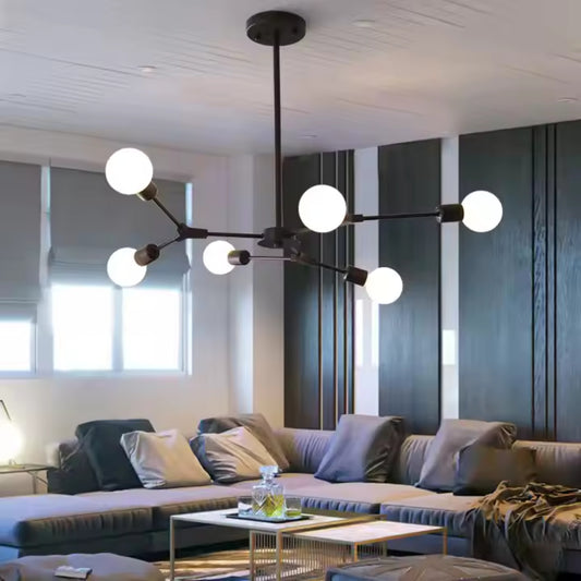 Architek Octa, 6x E27, черен, метален