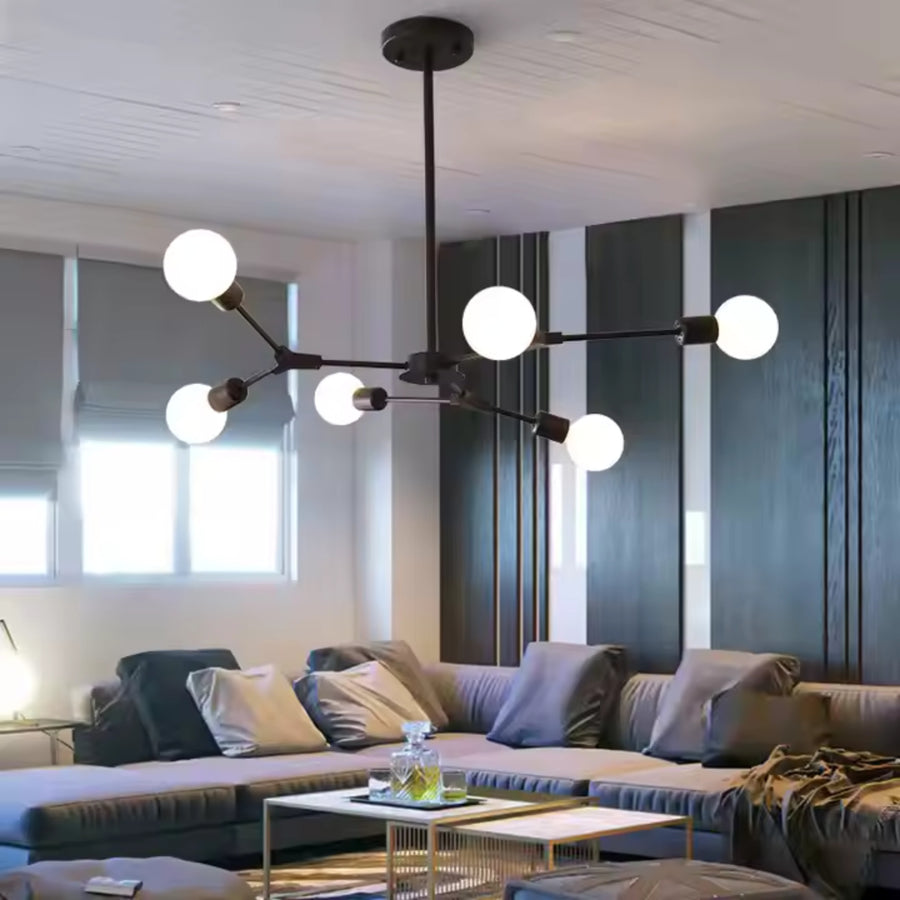 Architek Hexa Lust, 6 x E27, черен, метален