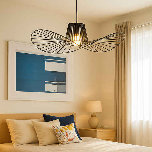 Lustra Suspended Elias, 1x E27, диаметър 50 cm, черно