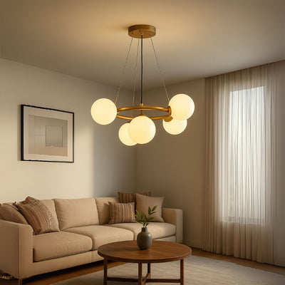 Roberto Chandelier, 5x G9, злато, метал, регулируема височина