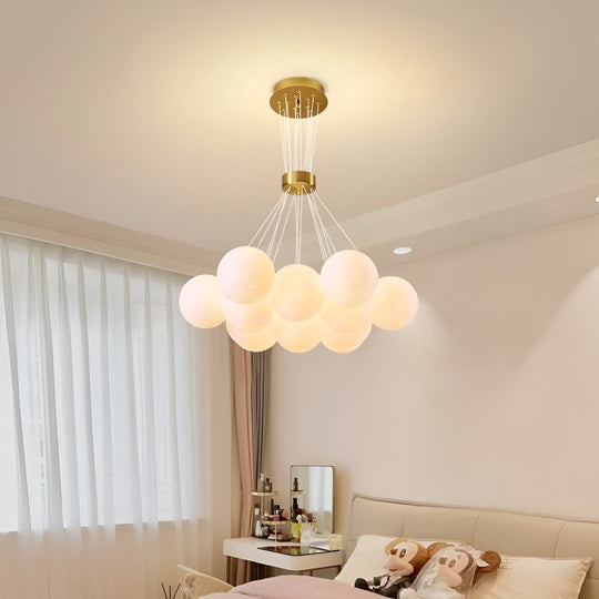 MODERN LOFT Полилей Bagliore, глобус, 11xE27, регулируема височина, златни Модерни полилеи Заглавие по подразбиране Alessandro Design