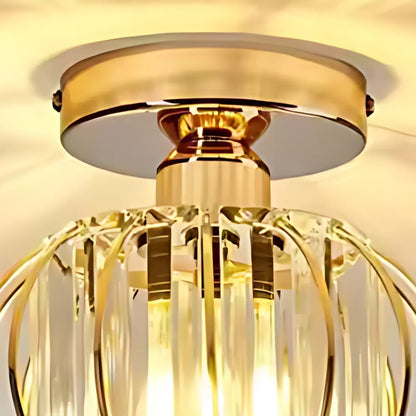 Cora 1xe27 полилей, злато, метал и кристал