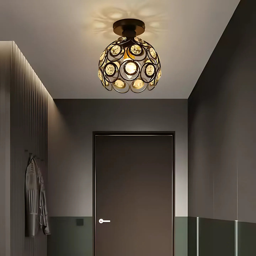 Rossi Crystal Chandelier, 1*E27, метал, злато