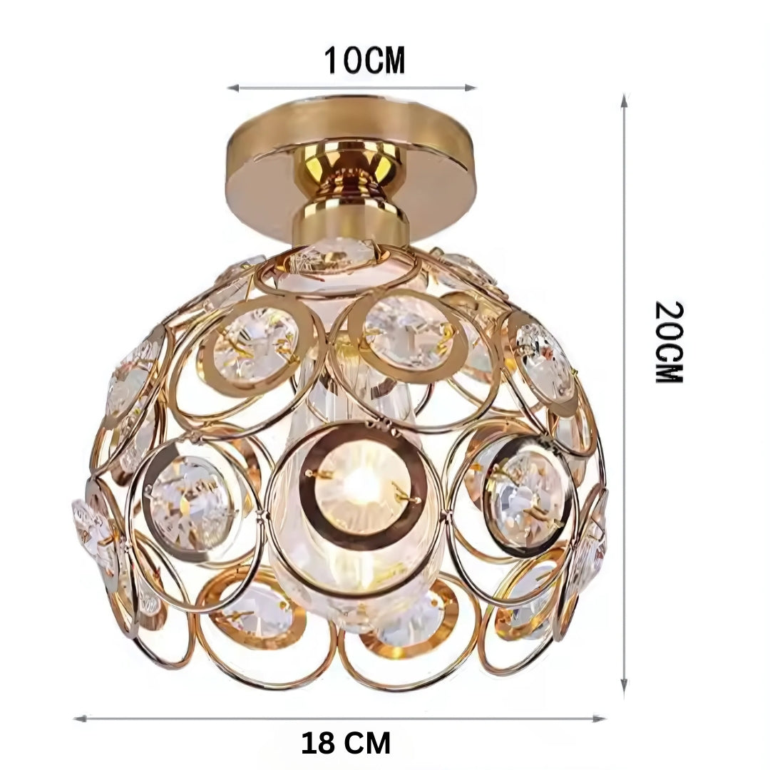 Rossi Crystal Chandelier, 1*E27, метал, злато