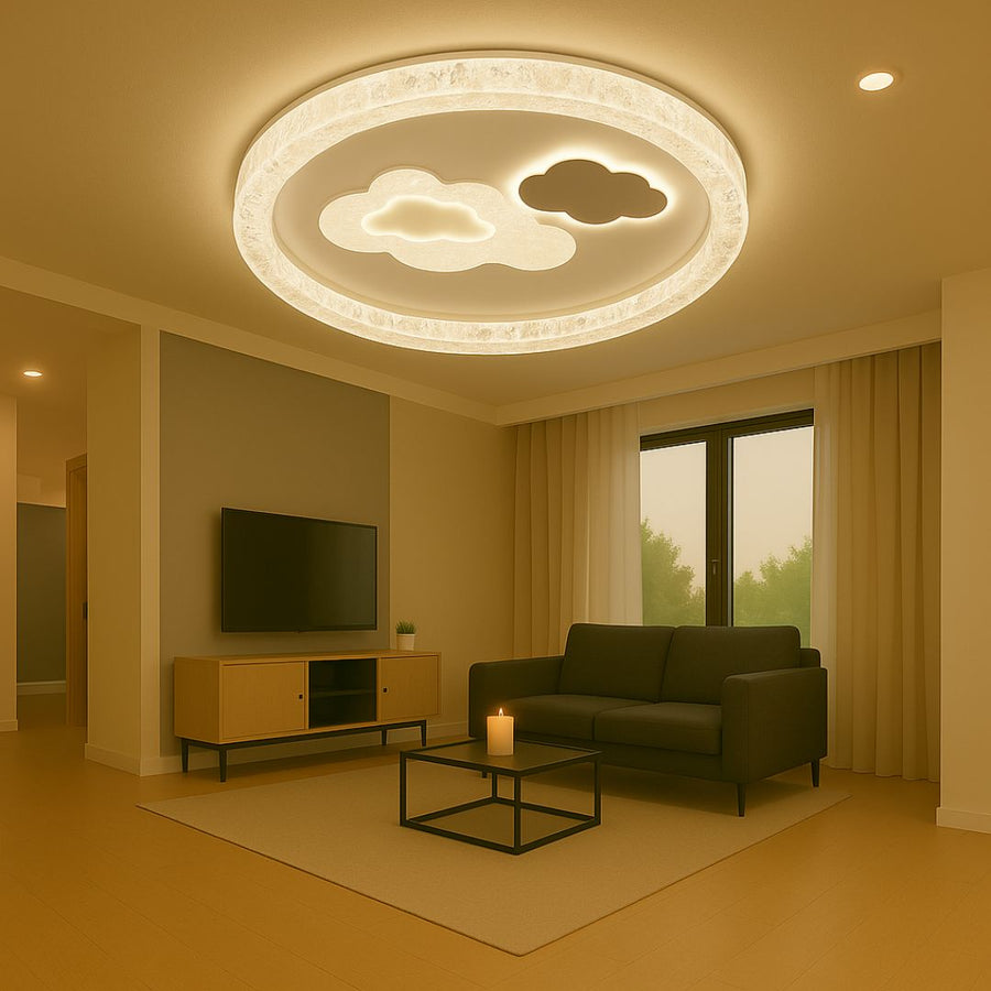 LED LED Skyform Starry, 64W, студена/гореща/неутрална светлина, черна