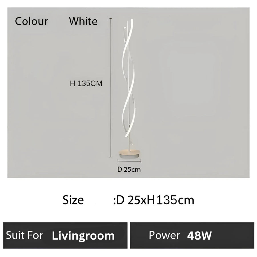 LED LED Upsilon, 48W, 3000K/4000K/6000K, метал и акрил, бял