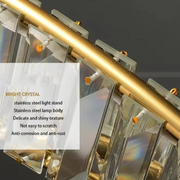 LED полилей с дистанционно управление и Luigi Crystal, 35W, студена/гореща/неутрална светлина, нестабилна, златиста