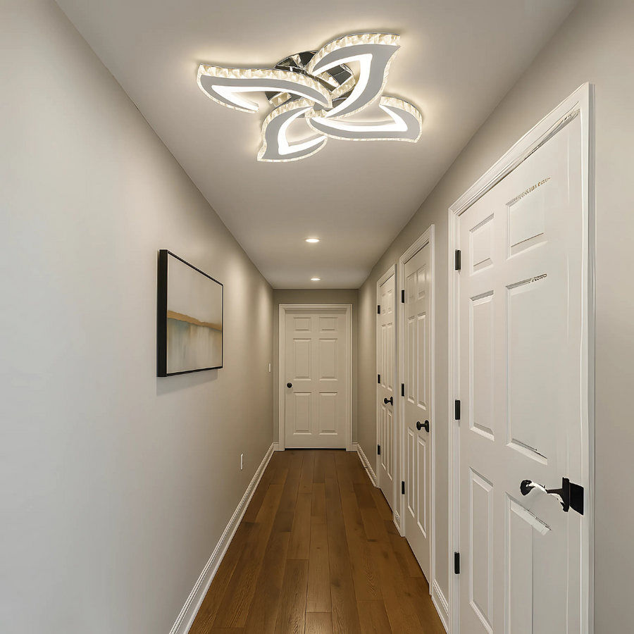 LED LED Луд Алехандро с дистанционно управление, лъч, хром, кристали, 3000k/4000k/6000k