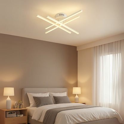 LED полилей с GIO дистанционно управление, 43W, 4 елемента, студена/неутрална светлина/неутрална, бяла, бяла