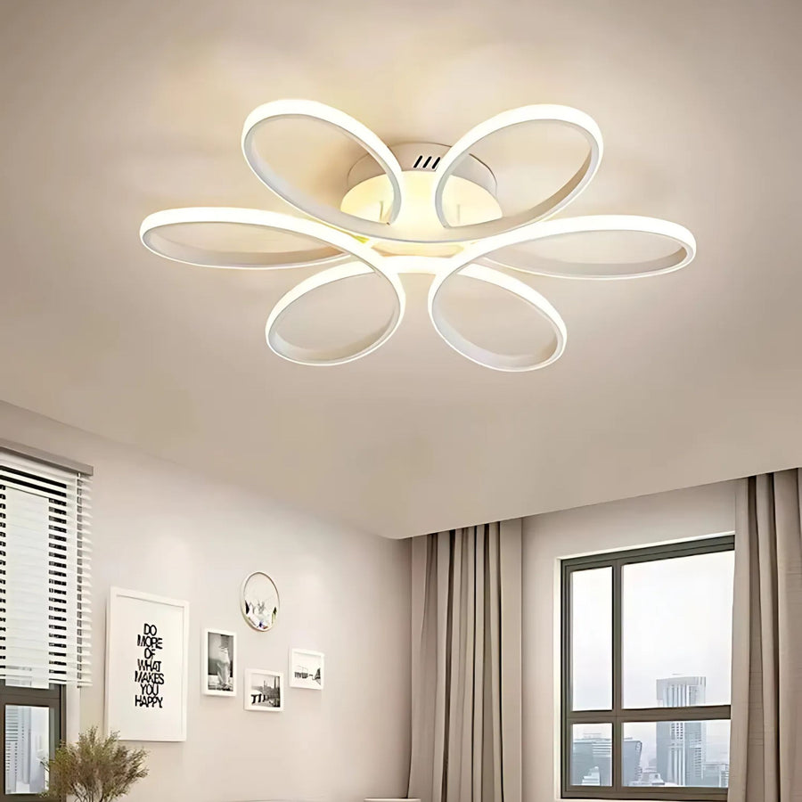 LED полилей с дистанционно управление на Eliza, 65W, студена/гореща/неутрална светлина, нестабилна, бяла