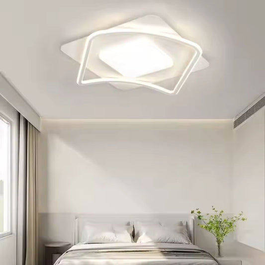 LED похот на Moderno Vetra Remote Control, 106W, 2 квадрата, студена/гореща/неутрална светлина, нестабилна, бяла
