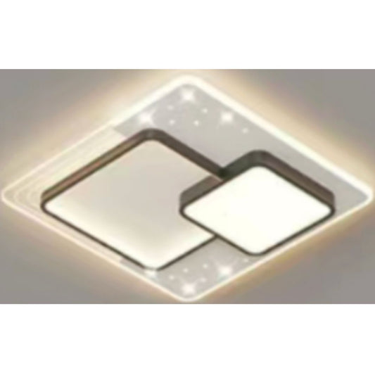 LED полилей с дистанционно управление Velura Nocco, 125W, 3 квадрата, студена/гореща/неутрална светлина, нестабилна, черна