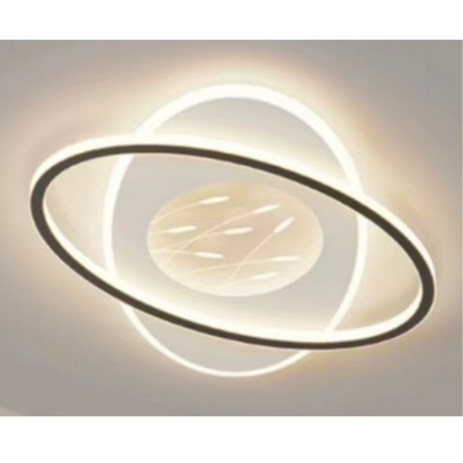 LED полилей с дистанционно управление Volta 125W, овален, студ/гореща/неутрална светлина, нестабилен, черен