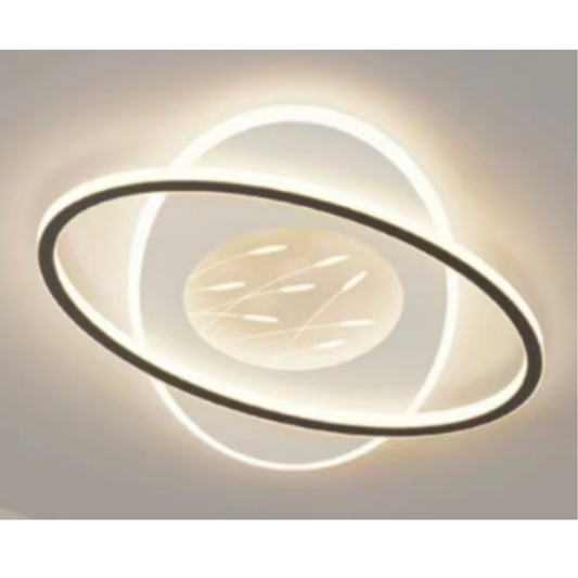 LED полилей с дистанционно управление на Nero Orbit, 125W, овал, студ/гореща/неутрална светлина, нестабилна, черна