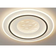 LED полилей с 125W спално дистанционно управление, кръгло, студено/гореща/неутрална светлина, нестабилна, черна