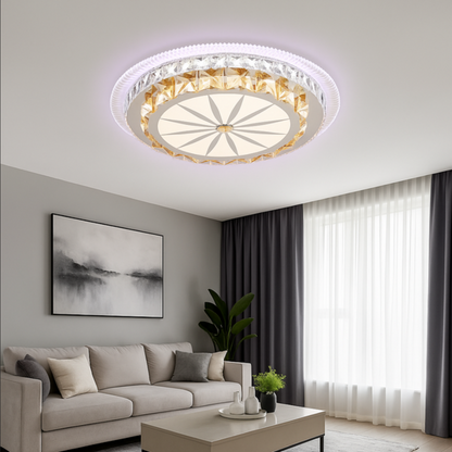 LED полилей с дистанционно управление Miralux, 96W, студена/гореща/RGB светлина, нестабилна, черна