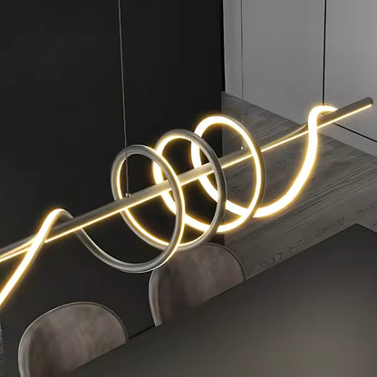 LED похот с дистанционно управление на лентата, 66W, студена/гореща/неутрална светлина, нестабилна, черна, регулируема височина